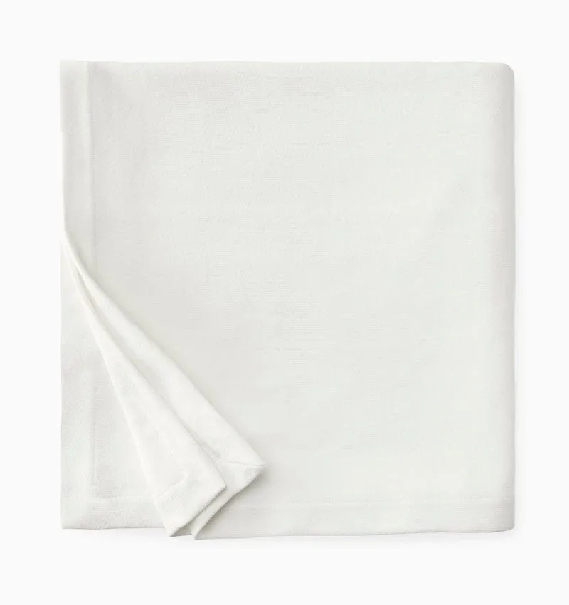 Allegra Blanket in Oyster by Sferra