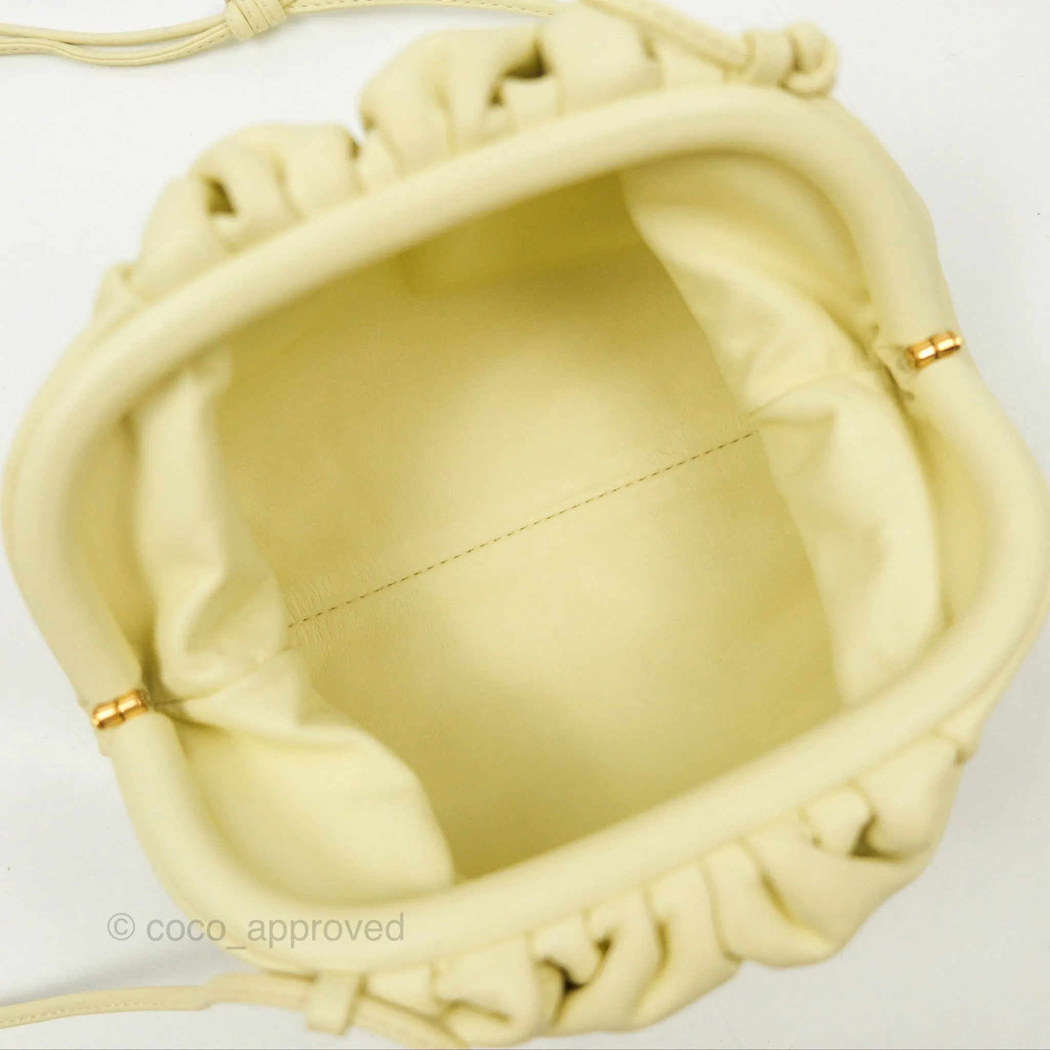 Bottega Veneta Butter Calfskin The Mini Pouch Zest Washed