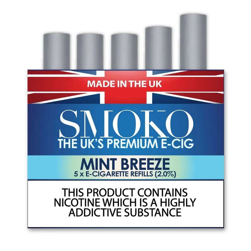 Mint Breeze Flavour - E-Cigarette Refills