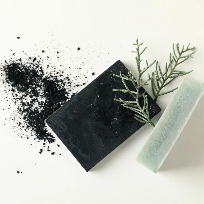 The Hive Bamboo Charcoal Handmade Face Soap (100g)